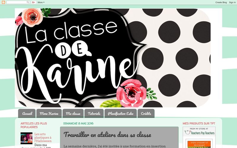 La classe de Karine : Travailler en ateliers dans sa classe